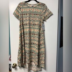 Lularoe Carly - Patterned Short Sleeve Dress